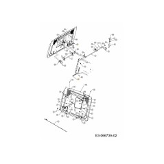 ASTA SUPPORTO LH BORSA 250L/300L 747-05419 ORIGINALE MTD | NewgardenParts.com
