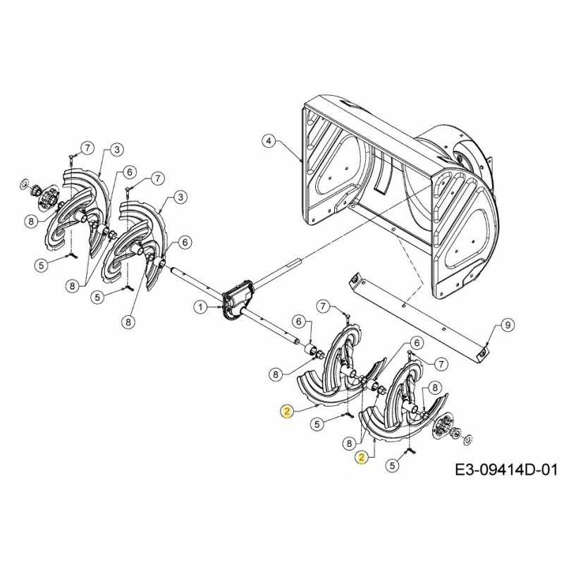 CONJUNTO DE BARRENO IZQUIERDO 684-04107A-S ORIGINAL MTD
