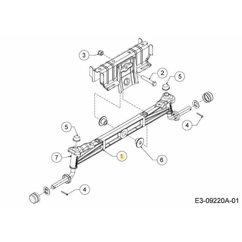 Achsenbaugruppe: Vorne 683-05145 Original Montiert