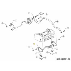 Essieu avant 8x8 central 611-04190B d'origine MTD | NewgardenParts.com