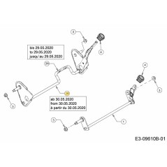 Achsenbaugruppe:Hinterachse:SP:Doppelachse:LW:42/46 611-05025B Original MTD | NewgardenParts.com
