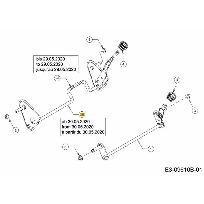 AXLE ASM:RR:SP:DUAL:LW:42/46 611-05025B ORIGINAL MTD