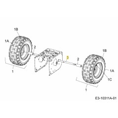 Achse: 0,75 Zoll Außendurchmesser x 11,12 Zoll Länge 738-04180 Original MTD | NewgardenParts.com