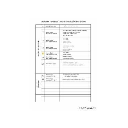 B-Motor B&amp-S 750 Serie 161 cm³ 752B0174H8 Original MTD | NewgardenParts.com