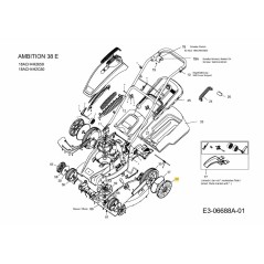 Enjoliveur de roue arrière 092.48.983 d'origine MTD | NewgardenParts.com