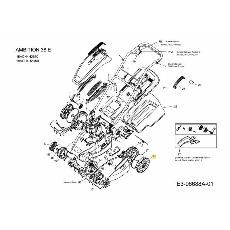 Enjoliveur de roue arrière 092.48.983 d'origine MTD
