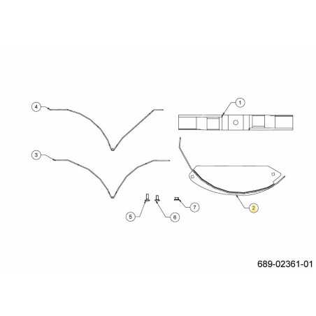 CUBIERTA DE FALDÓN 689-02360637 ORIGINAL MTD | NewgardenParts.com
