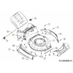 BAFFLE RR 42/46CM : ALUMINIUM 719-04693ASA ORIGINAL MTD | NewgardenParts.com