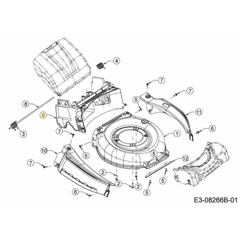 DEFLECTOR TRASERO 42/46 CM: ALUMINIO 719-04693ASA ORIGINAL MTD