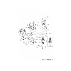 SUPPORT DE BARRE 092.66.050 ORIGINAL MTD | NewgardenParts.com