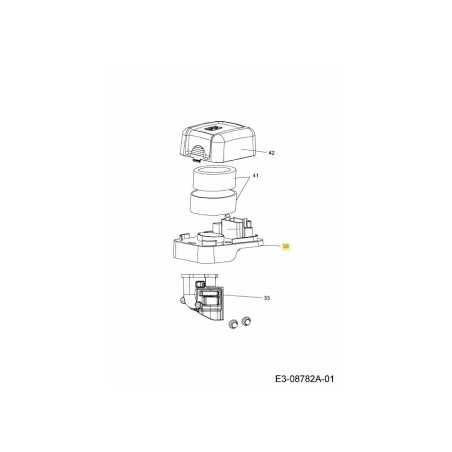 FILTRO DELL'ARIA DI BASE 751-12135 ORIGINALE MTD | NewgardenParts.com