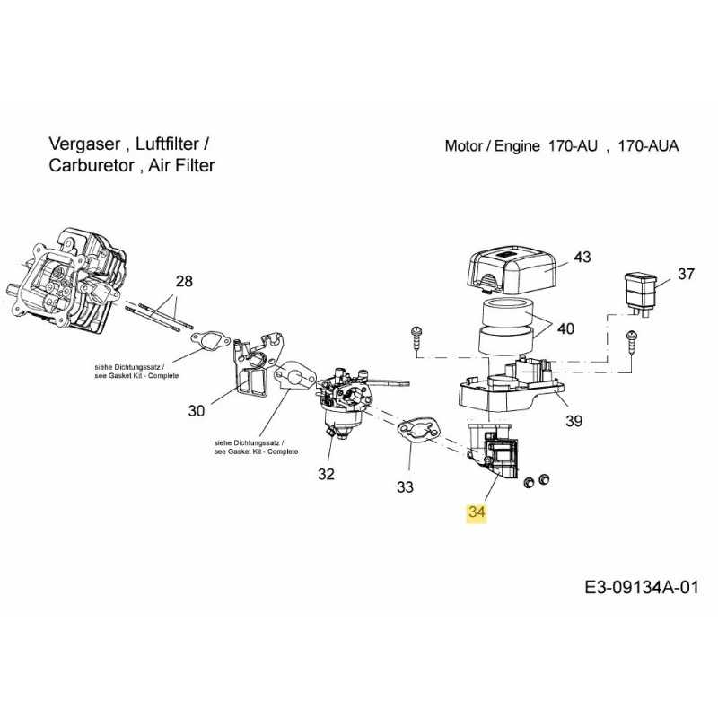 BASE DE FILTRE À AIR 751-14315 ORIGINALE MTD