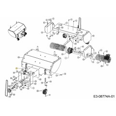 ALTURA BASE RUEDA IZQUIERDA 781-05049 ORIGINAL MTD