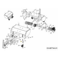 ALTEZZA BASE RUOTA DX 781-05050 ORIGINALE MTD | NewgardenParts.com