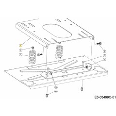 ASIENTO DE PLACA 703-09603A-S ORIGINAL MTD