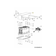 COUVERCLE DE BATTERIE 683-05834 ORIGINAL MTD | NewgardenParts.com