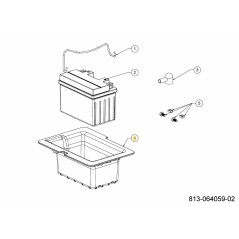 Support de batterie 731-27025 ORIGINAL MTD | NewgardenParts.com