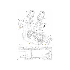 FLANGIA DEL CUSCINETTO 741-04215 ORIGINALE MTD | NewgardenParts.com