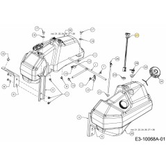 CONJUNTO DE MEDIDOR DE GASOLINA 751-15337 ORIGINAL MTD | NewgardenParts.com