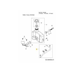 KIT DE LÍNEA DE COMBUSTIBLE 751-10364 ORIGINAL MTD | NewgardenParts.com