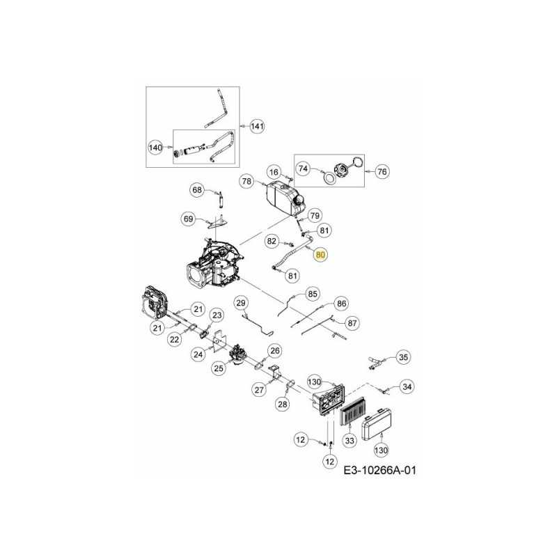 TUBO DEL CARBURANTE 735-05237 ORIGINALE MTD