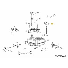 GRUPPO SERBATOIO CARBURANTE 751-12535 ORIGINALE MTD | NewgardenParts.com