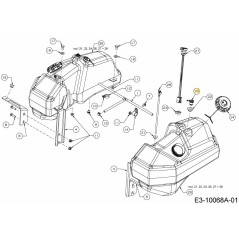 RACCORDO DI SFIATO DEL CARBURANTE 751-15512 ORIGINALE MTD | NewgardenParts.com