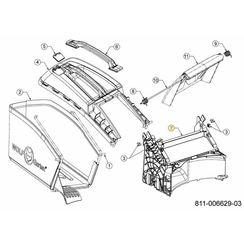 BAFFLE REAR 42/46CM PUSH 731-26410 ORIGINAL MTD