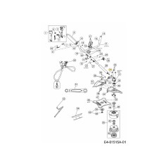 Arbre de transmission flexible inférieur 791-181570 d'origine MTD | NewgardenParts.com