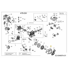 CARÉNAGE MOTEUR 751-11379 ORIGINAL MTD | NewgardenParts.com