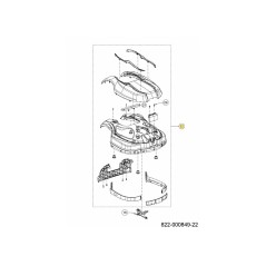 CUBIERTA-TECHO DURO 622-00827 ORIGINAL MTD | NewgardenParts.com