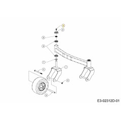 BOLT 3/8-16 GR5 PATCH LOCK 710-06551 ORIGINAL MTD | NewgardenParts.com
