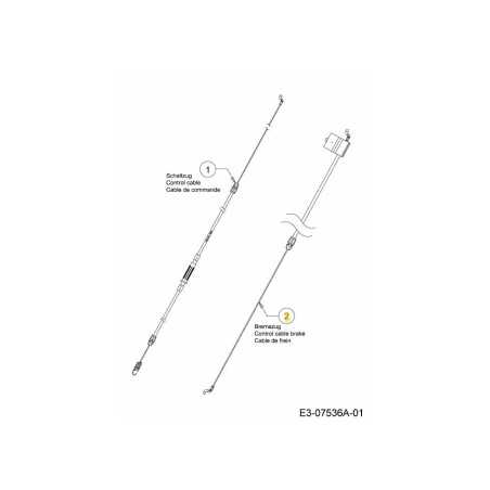 BOWDEN-KABEL: INHALT: ERS: 1080MM 746-04827 ORIGINAL MTD | NewgardenParts.com