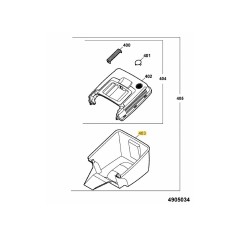 BOX SHARE LOWER RED (RAL3000) 4905308 ORIGINAL MTD | NewgardenParts.com