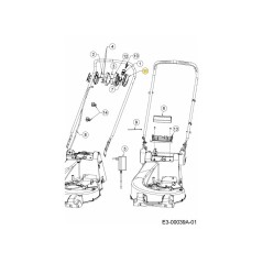SCATOLA INTERRUTTORE PUSH START CC 731-13271 ORIGINALE MTD