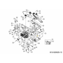 SUPPORT DE COMMANDE HYDRO 683-05346637 D'ORIGINE MTD | NewgardenParts.com