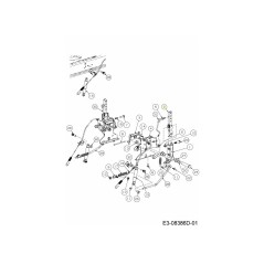 LEVIER DE BRAS 641-00022A ORIGINAL MTD | NewgardenParts.com