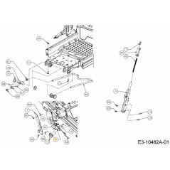 SUPPORT DE LEVAGE ASM 603-05208A-S ORIGINAL MTD | NewgardenParts.com