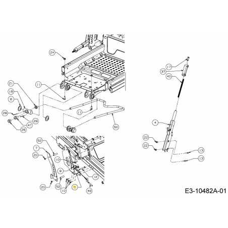 SUPPORT DE LEVAGE ASM 603-05208A-S ORIGINAL MTD | NewgardenParts.com