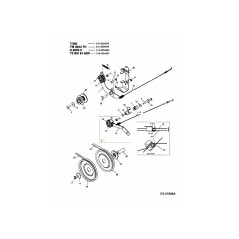 CONJUNTO DE SOPORTE DE RUEDA INTERIOR 686-0088 ORIGINAL MTD | NewgardenParts.com
