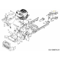 STAFFA DI SUPPORTO 703-11077-CY ORIGINALE MTD | NewgardenParts.com