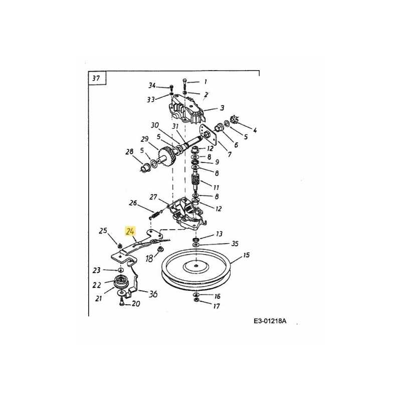 Umlenkrollen-Baugruppe 50" Pulverschwarz 682-0054 Original MTD