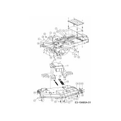 Soporte de montaje trasero 680-00455-CY ORIGINAL MTD | NewgardenParts.com