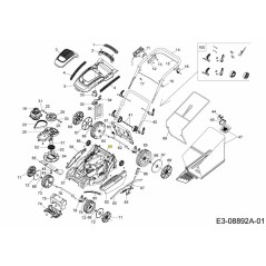 REGOLAZIONE DELLA STAFFA CHA. 787-03306 ORIGINALE MTD