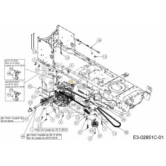 SUPPORT DE FIXATION D'ESSIEU GAUCHE 783-06849637 D'ORIGINE MTD | NewgardenParts.com