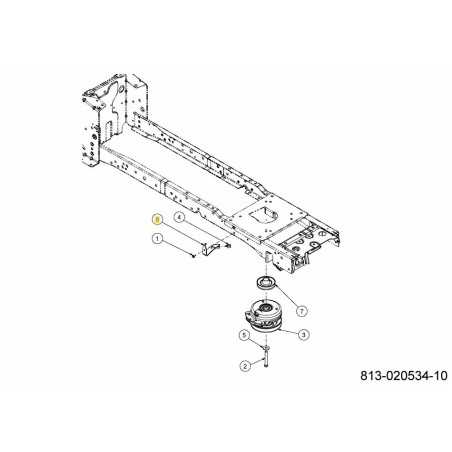 SUPPORT DE LEVAGE ARRIÈRE 783-08656637 ORIGINAL MTD | NewgardenParts.com