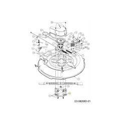 SUPPORT DE PLATEAU DE COURSE 783-08047A ORIGINAL MTD | NewgardenParts.com