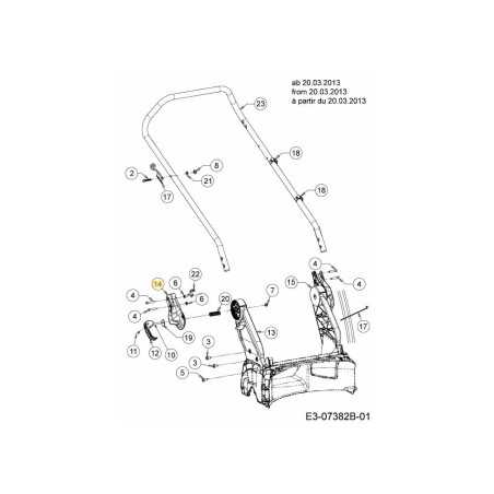 BRACKET HANDLE 719-04763-SA ORIGINAL MTD | NewgardenParts.com
