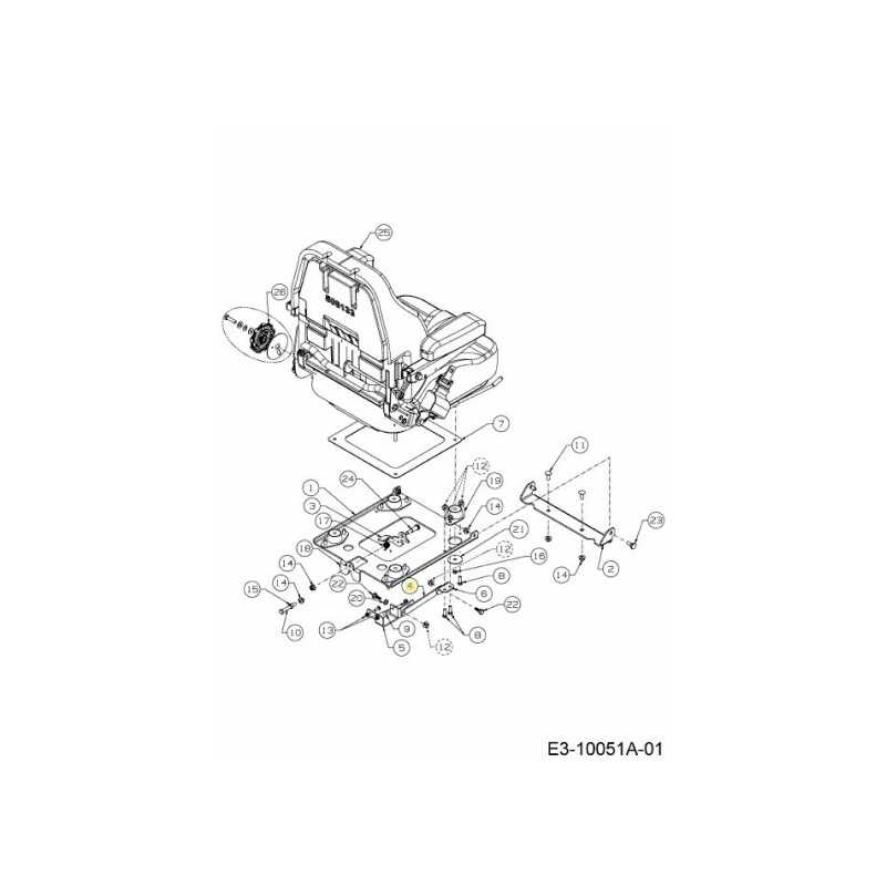 SUPPORT DE VERROUILLAGE DE SIÈGE 703-10273 ORIGINAL MTD