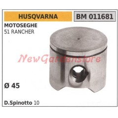 Pistone motosega 51 RANCHER Ø45mm HUSQVARNA 011681 | NewgardenParts.com